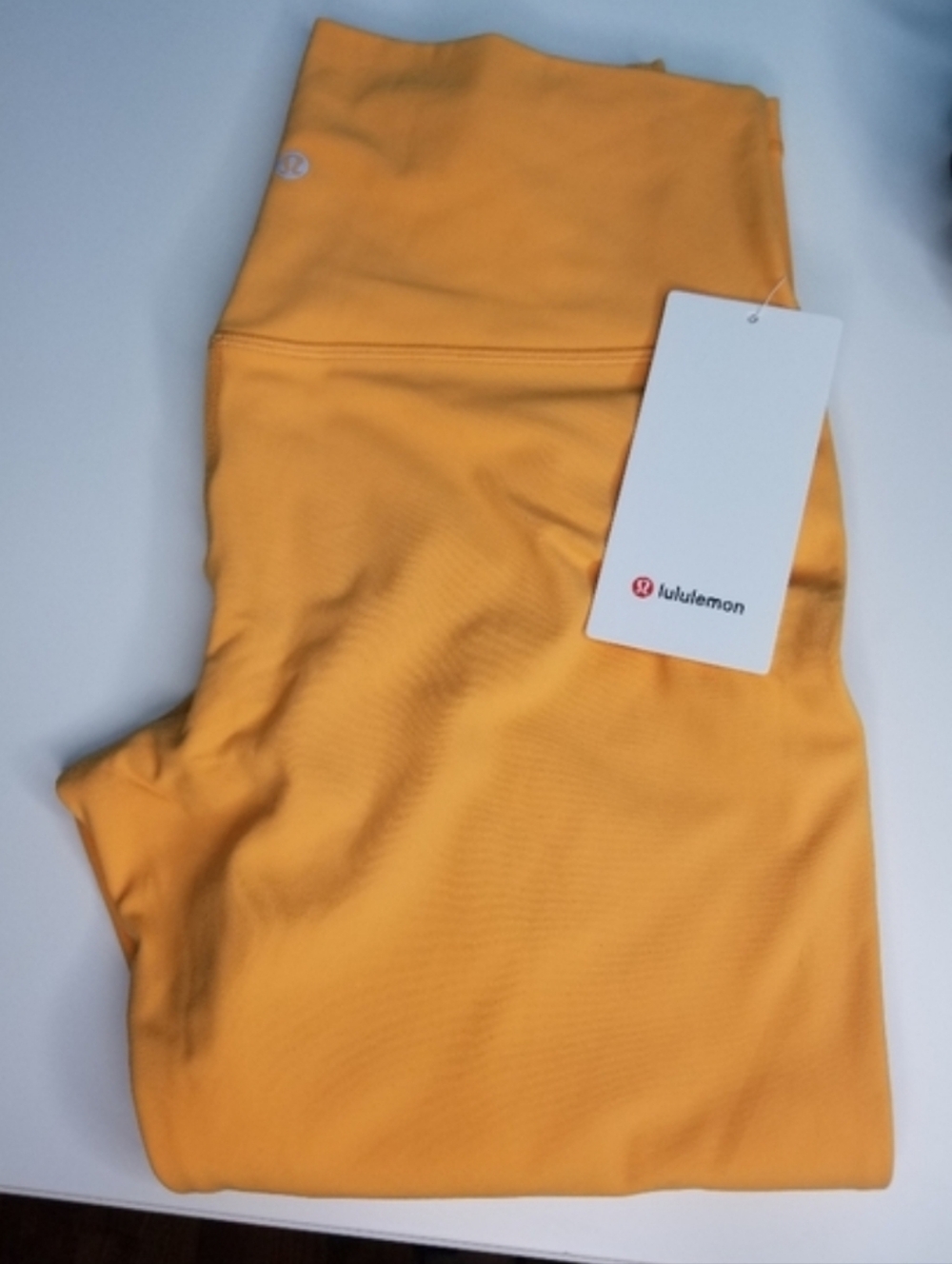 Lululemon Align High Rise 23 Inch Crop Mango Dream Yellow